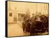 Farragut On The Deck Of The USS Hartford-McPherson & Oliver-Framed Stretched Canvas