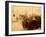 Farragut On The Deck Of The USS Hartford-McPherson & Oliver-Framed Art Print