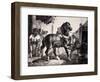 Farrier at Work Lithograph from Etudes De Cheveaux-Théodore Géricault-Framed Giclee Print
