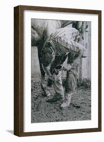 Farrier, Saratoga, 1998-Max Ferguson-Framed Giclee Print
