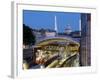 Farringdon Station dusk with The Shard and St. Pauls, London, England, United Kingdom, Europe-Charles Bowman-Framed Photographic Print