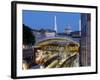 Farringdon Station dusk with The Shard and St. Pauls, London, England, United Kingdom, Europe-Charles Bowman-Framed Photographic Print