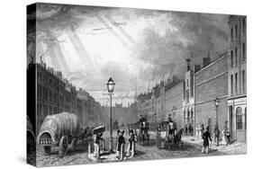 Farringdon Street-Thomas H Shepherd-Stretched Canvas