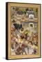 Farrukh Beg. Akbar's Triumphal Entry into Surat. Akbarnama-null-Framed Stretched Canvas