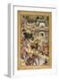Farrukh Beg. Akbar's Triumphal Entry into Surat. Akbarnama-null-Framed Art Print