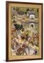 Farrukh Beg. Akbar's Triumphal Entry into Surat. Akbarnama-null-Framed Art Print