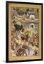 Farrukh Beg. Akbar's Triumphal Entry into Surat. Akbarnama-null-Framed Art Print