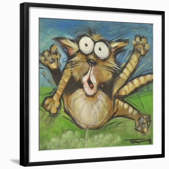 Farting Feline-Tim Nyberg-Framed Giclee Print