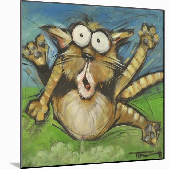 Farting Feline-Tim Nyberg-Mounted Giclee Print