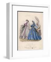 Fashion and Dog 1865-Jules David-Framed Art Print