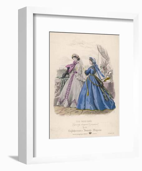 Fashion and Dog 1865-Jules David-Framed Art Print