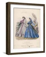 Fashion and Dog 1865-Jules David-Framed Art Print