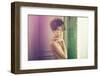 Fashion Art Photo of Young Sensual Lady in Classical Interior-George Mayer-Framed Photographic Print