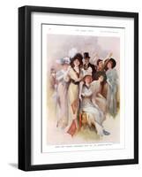 Fashion at Ascot Races, Magazine Advertisement, UK, 1911-null-Framed Giclee Print