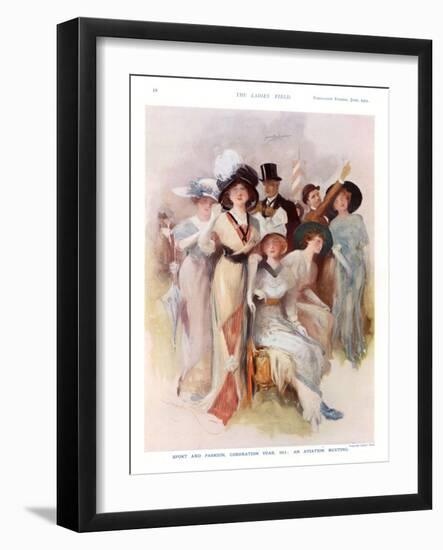 Fashion at Ascot Races, Magazine Advertisement, UK, 1911-null-Framed Giclee Print