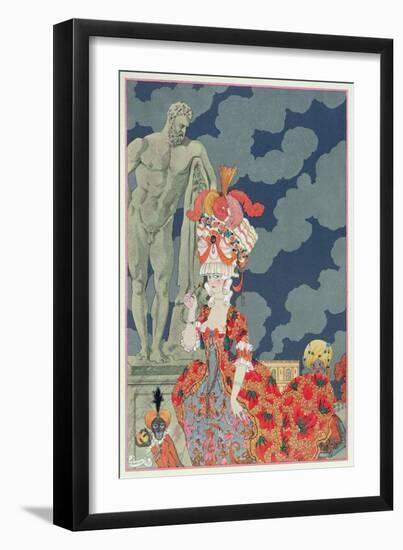 Fashion at its Highest, 1927-Georges Barbier-Framed Premium Giclee Print