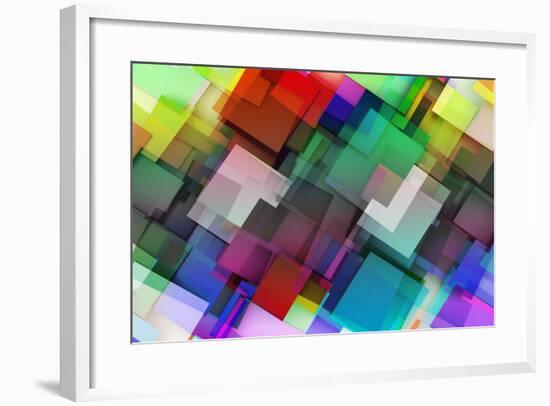 Fashion Background With Trendy Or Modern Abstract-kentoh-Framed Art Print