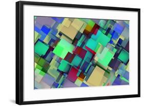 Fashion Background With Trendy Or Modern Abstract-kentoh-Framed Art Print