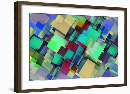 Fashion Background With Trendy Or Modern Abstract-kentoh-Framed Art Print