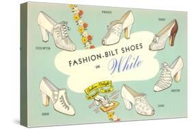 Fashion-Bilt Ladies' White Shoes-null-Stretched Canvas