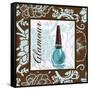 Fashion Blue Glamour-Gregory Gorham-Framed Stretched Canvas