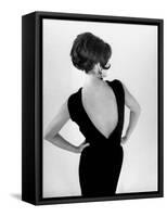 Fashion by Chloe : "Mirage" Black Cocktail Dress August 7, 1963-null-Framed Stretched Canvas