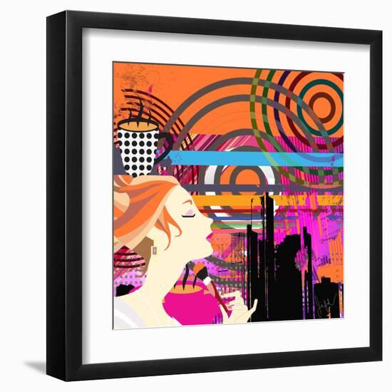 Fashion Coffee III-Jean-François Dupuis-Framed Art Print