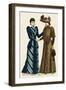 Fashion: Costume of Two Elegant Women (Belle Epoque), 1890.-null-Framed Giclee Print