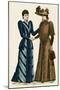 Fashion: Costume of Two Elegant Women (Belle Epoque), 1890.-null-Mounted Giclee Print