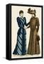 Fashion: Costume of Two Elegant Women (Belle Epoque), 1890.-null-Framed Stretched Canvas