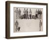 Fashion Design for 'Adam', Depicting Ten Male Models Standing by a Car-Ernst Deutsch-dryden-Framed Giclee Print