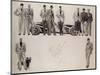 Fashion Design for 'Adam', Depicting Ten Male Models Standing by a Car-Ernst Deutsch-dryden-Mounted Giclee Print