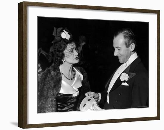 Fashion Designer Gabrielle Chanel with Photographer Cecil Beaton-John Phillips-Framed Premium Photographic Print