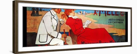 Fashion for Beach and Country-Leopoldo Metlicovitz-Framed Premium Giclee Print