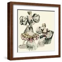 Fashion for the Evening 1895-null-Framed Art Print