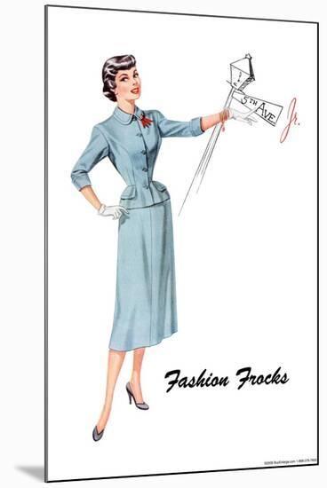 Fashion Frocks-null-Mounted Art Print