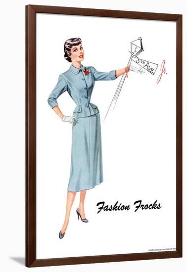 Fashion Frocks-null-Framed Art Print