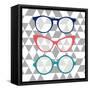 Fashion Glasses-Bella Dos Santos-Framed Stretched Canvas