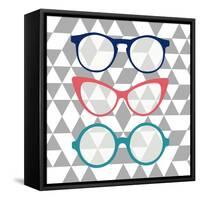 Fashion Glasses-Bella Dos Santos-Framed Stretched Canvas