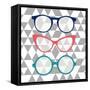 Fashion Glasses-Bella Dos Santos-Framed Stretched Canvas