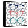 Fashion Glasses-Bella Dos Santos-Framed Stretched Canvas