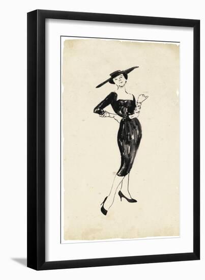 Fashion Glimpse IV-Melissa Wang-Framed Art Print