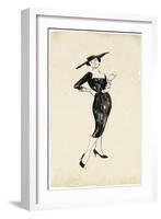 Fashion Glimpse IV-Melissa Wang-Framed Art Print