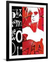 Fashion Graffiti 1-Evangeline Taylor-Framed Art Print