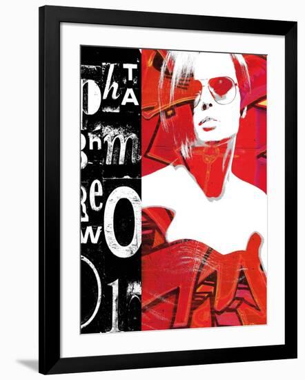 Fashion Graffiti 1-Evangeline Taylor-Framed Art Print