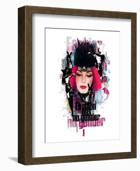 Fashion Has No Gender Collage-null-Framed Art Print