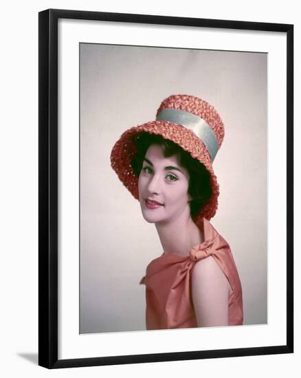 Fashion Hat 1960-null-Framed Photographic Print