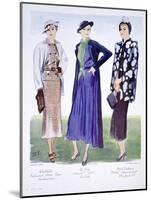 Fashion Illustration, 1935-null-Mounted Giclee Print