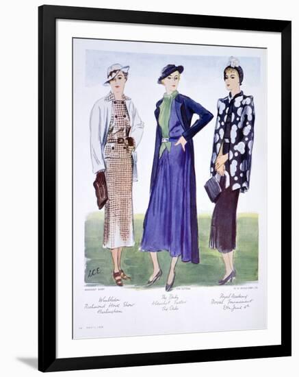 Fashion Illustration, 1935-null-Framed Giclee Print