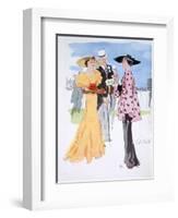 Fashion Illustration, 1935-null-Framed Giclee Print